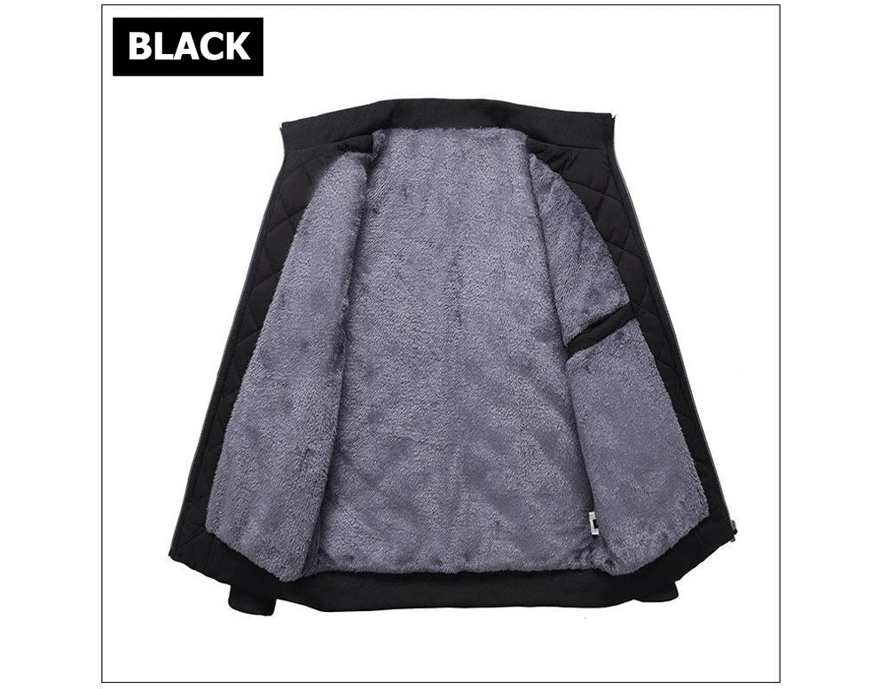 DIMUSI Winter Men's Warm Jacket Fashion Men Thermal Parkas Coats Casual Classic Outwear Fleece Windbreaker Jackets Men Clothing