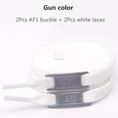 Combinaison de lacets AF1 originaux, lacets plats blancs et décoration de chaussures, accessoires pour chaussures Air Force One 