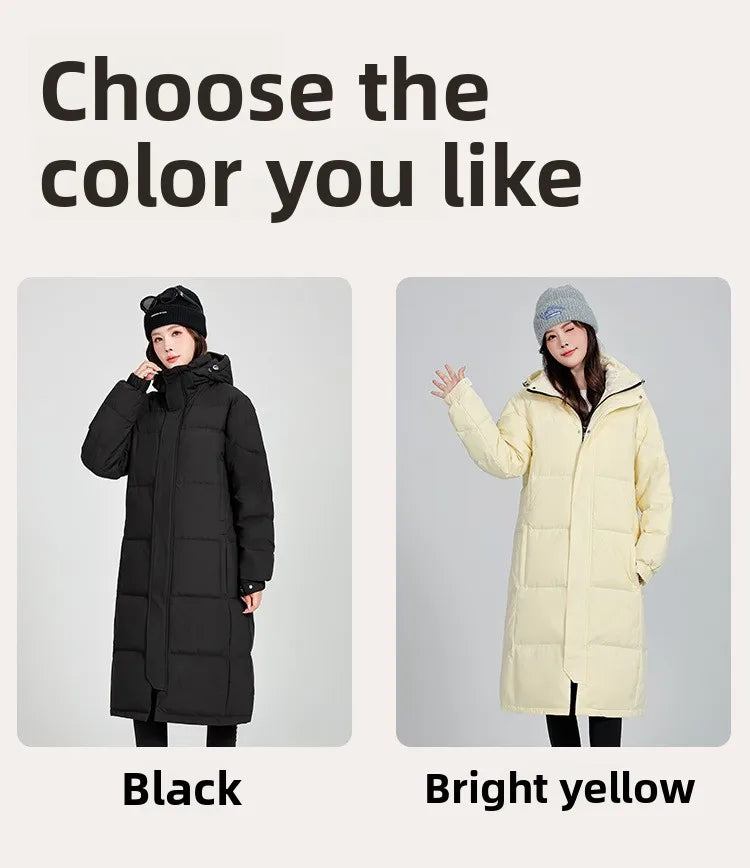 Women's winter down jacket coats Parkas Warm Woman clothes brand luxury Long Padding padded puffer jackets outerwears HXY289