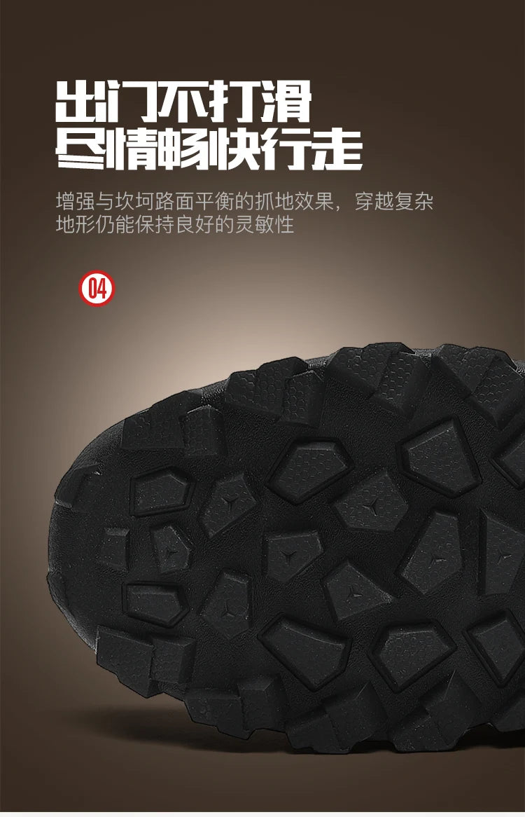 Men's Winter Boots 2025 Warm Waterproof Non-Slip Plush Sneakers Shoes Male Winter Tenis Boots Comfortable Slip-On Plush Lined