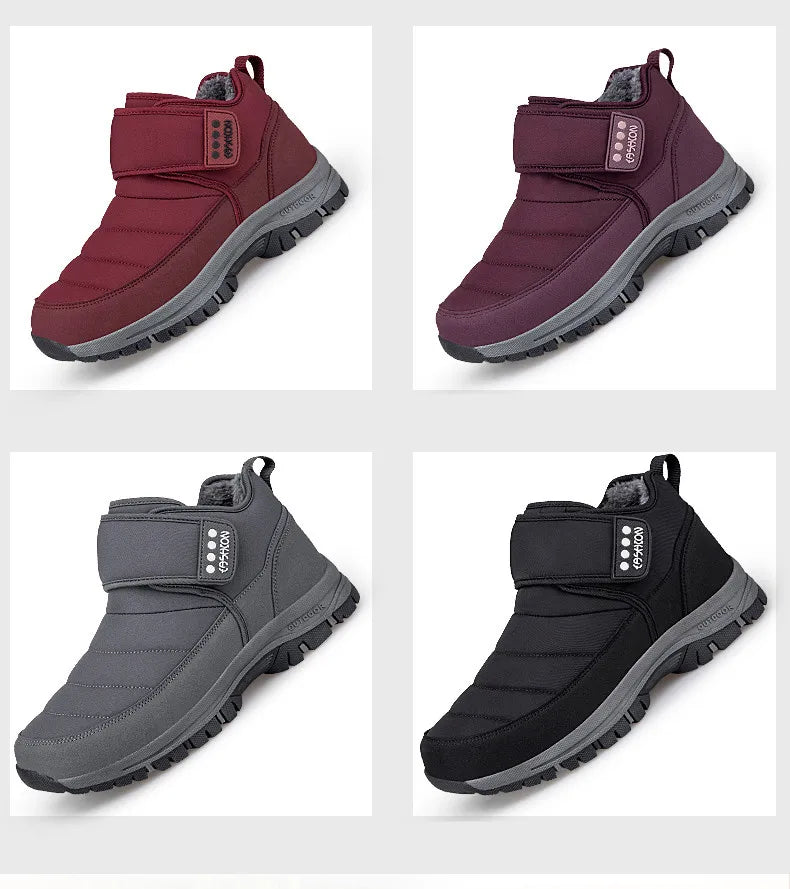 High Quality Men's Boots Warm Plush Men's Snow Boots Anti-Slip Winter Ankle Boots Outdoor Winter Shoes Men's Warm Sneakers Botas