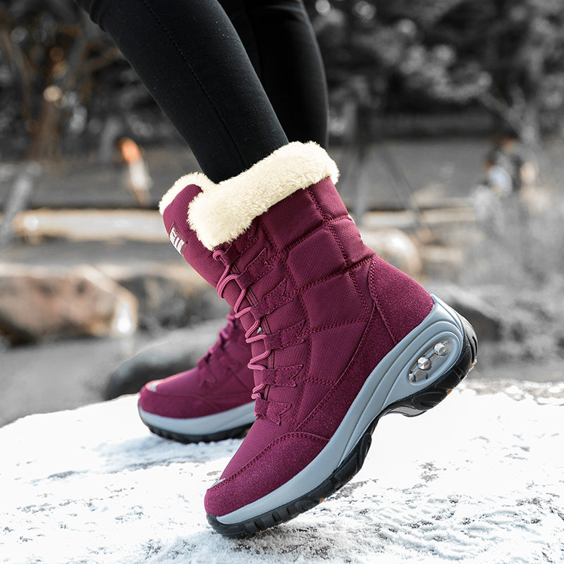 Winter Women Boots Platform Shoes Keep Warm Thigh High Snow Boots Outdoor Ladies Slip on Comfortable Waterproof Fur Femme Boots