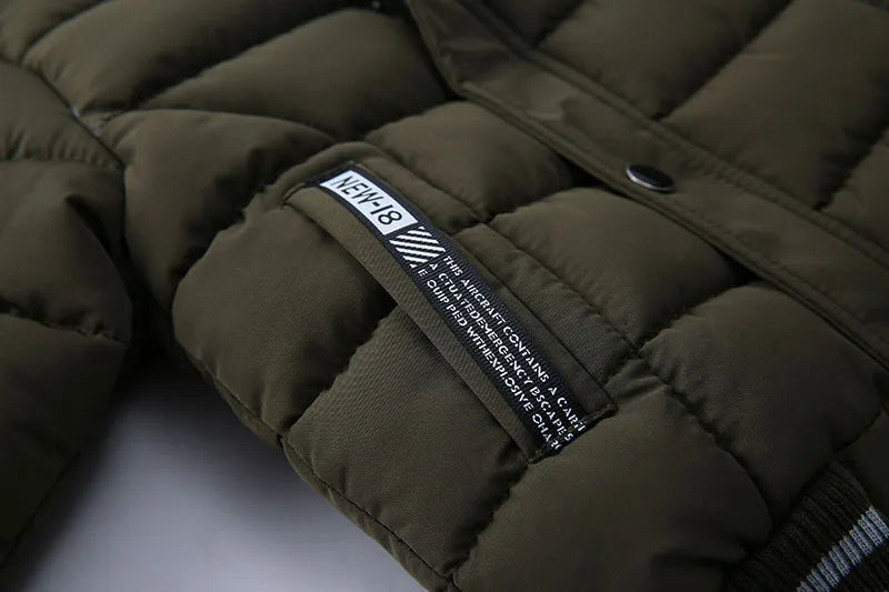 Autumn Winter Boys Jacket New Keep Warm Baby Coat Hooded Zipper Fashion Fur Collar Boys Outerwear 2 3 4 5 6 Years Kids Clothes