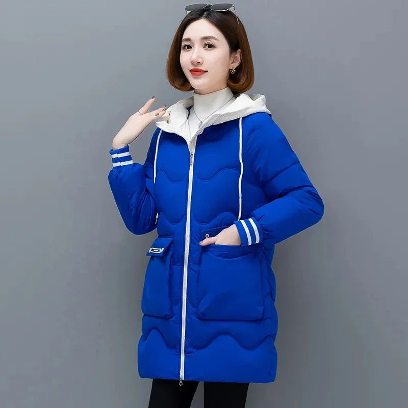 Women's Long Hooded Puffer Parka