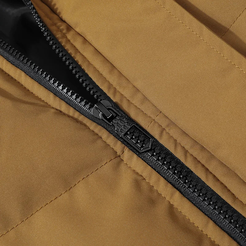 New Windproof Thickening Men Tops Outdoors Loose Versatile Comfort Keep Warm Coats Winter Fashion Casual Solid Hooded Parka Men