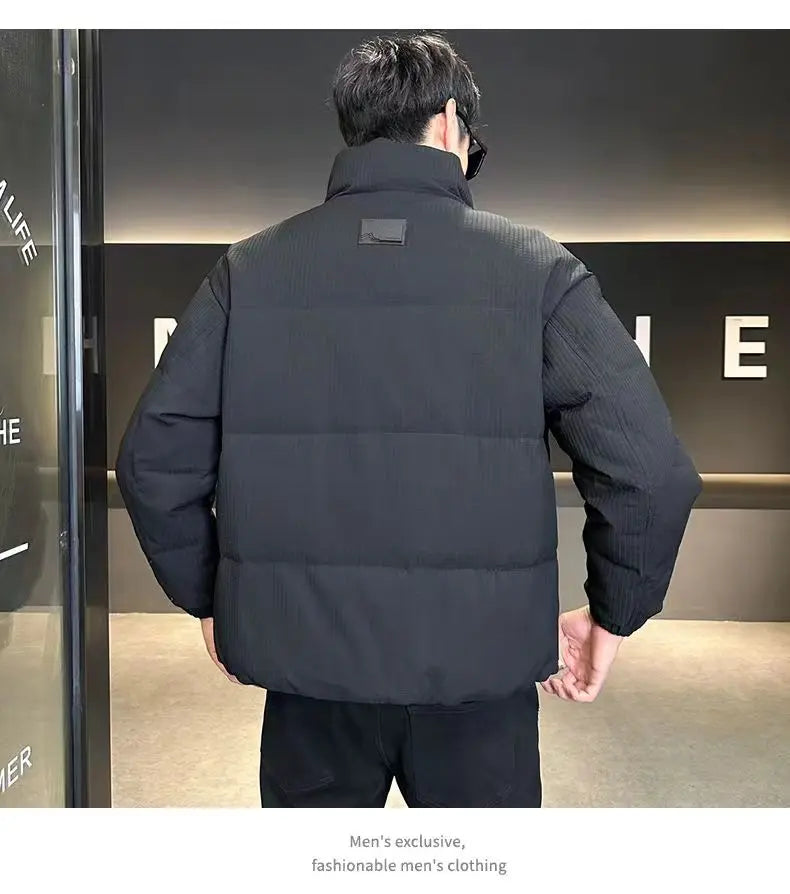 Winter New Shorts high-end White Duck Down Jacket Men Waterproof Casual Outdoor Portable Lightweight Plaid Male Padded Coats