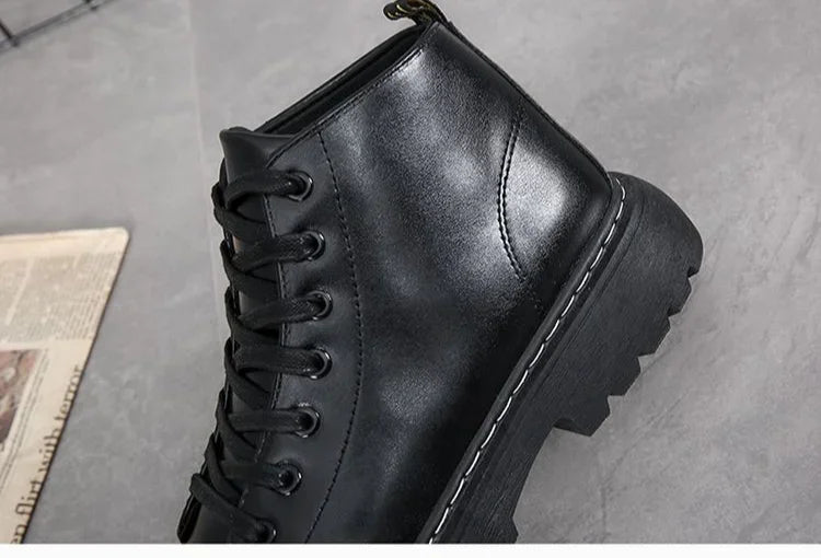 Winter Black Man Shoes Warm Boots for Men Short Barrel Booties Ankle Casual Comfortable Offers Trendy 2025 Cheap Fashion Sale