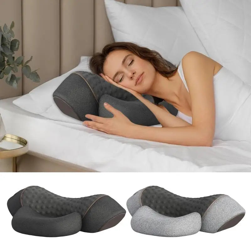 Fisiorest 3in1 Neck Massager Heat Neck Massager For Deep Tissue Pain Relief Improves Blood Circulation Shoulder Massager Pillow