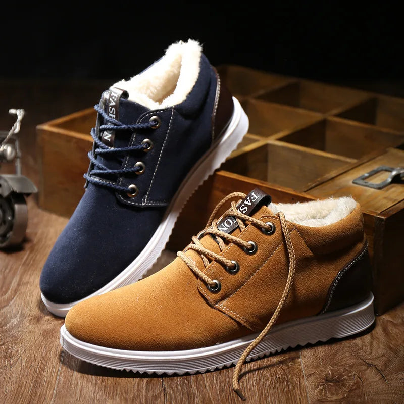 Men's Plush Warm Winter Ankle Boots