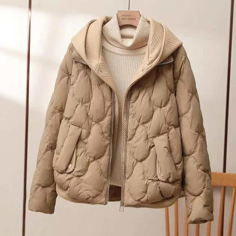 2025 Fashion Coats Korean Style Loose Cropped Coat Women Jacket Women Parkas Warm Puffer Jackets Casual Coat New Winter Clothes
