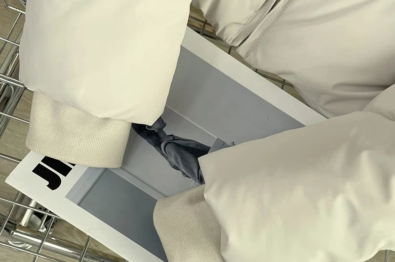 Women's Winter Jackets Vintage Hooded Pockets Cotton Padded Coats Fashion Warm Thick Black Parkas Female Outerwear Casual Tops