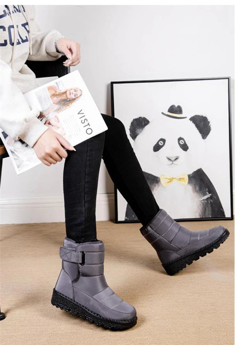 Snow Boots Woman 2025 Trend Ladies Shoes Waterproof Woman Shoes Lightweight Ankle Boots New Winter Girls Boots Botas Mujer
