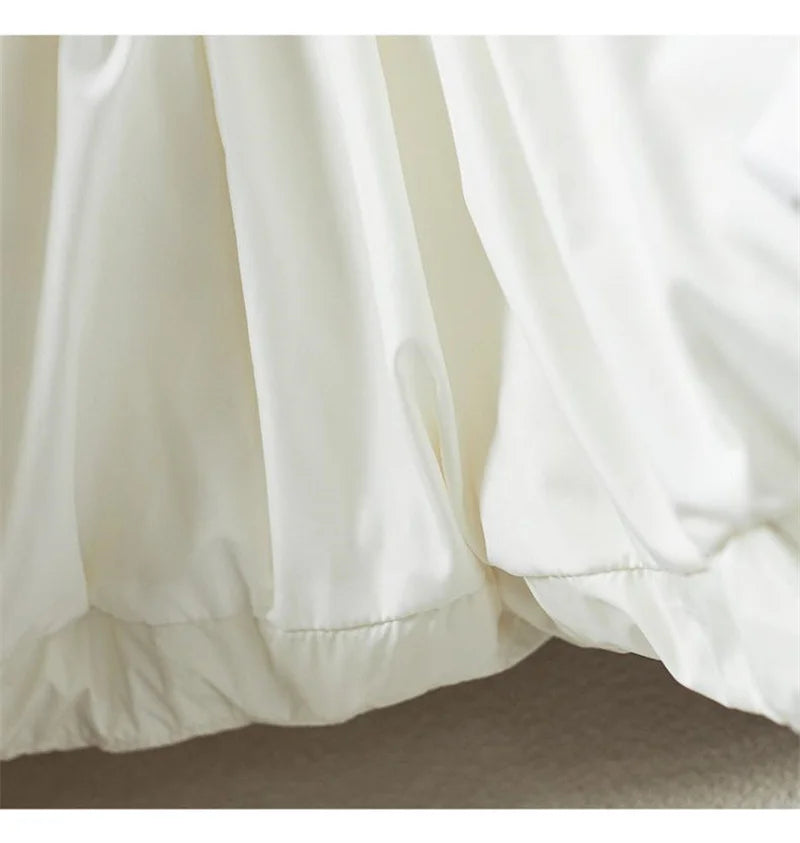 2025 New Winter Jacket Coat Female Parkas Fashion Lamb Wool Double Collar Short Belt Warm Down Cotton Jacket Women Outerwear Top