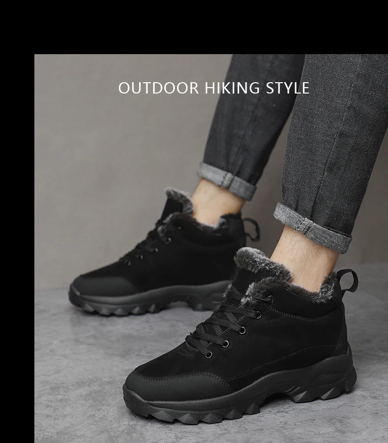 Men Snow Boots Winter Outdoor Walking Shoes light Sneakers for Men Winter Shoes Botines Tenis Mens Hiking Ankle Boots Footwear
