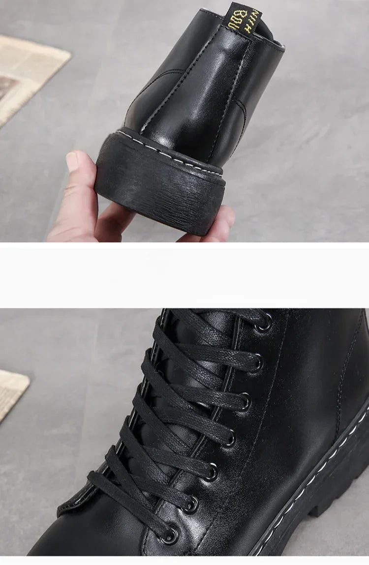 Winter Black Man Shoes Warm Boots for Men Short Barrel Booties Ankle Casual Comfortable Offers Trendy 2025 Cheap Fashion Sale