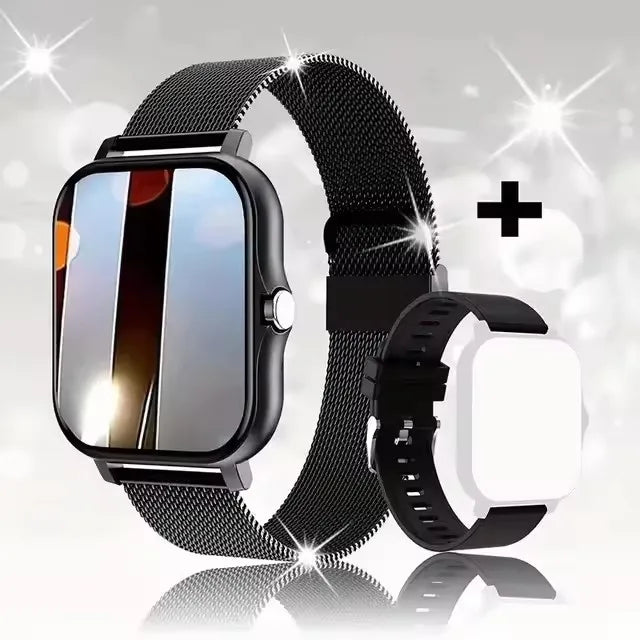 Smart Watch 2.01‘’ Full Touch Amoled BT Call Sport Waterproof Watches Heart Rate Blood Pressure SmartWatch for Men Women