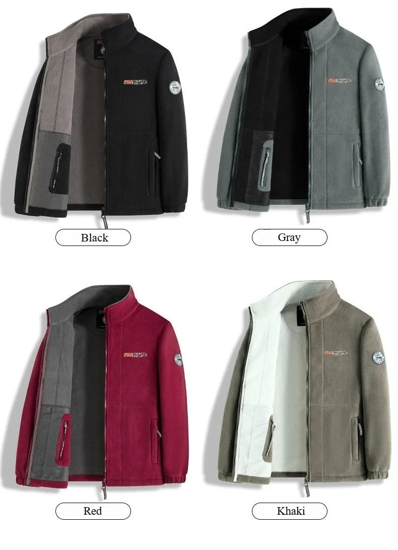 Men Winter Jacket New Arrival Polar Fleece Outwear Thick Fleece Lined Outdoor Man Autumn Jacket Coat