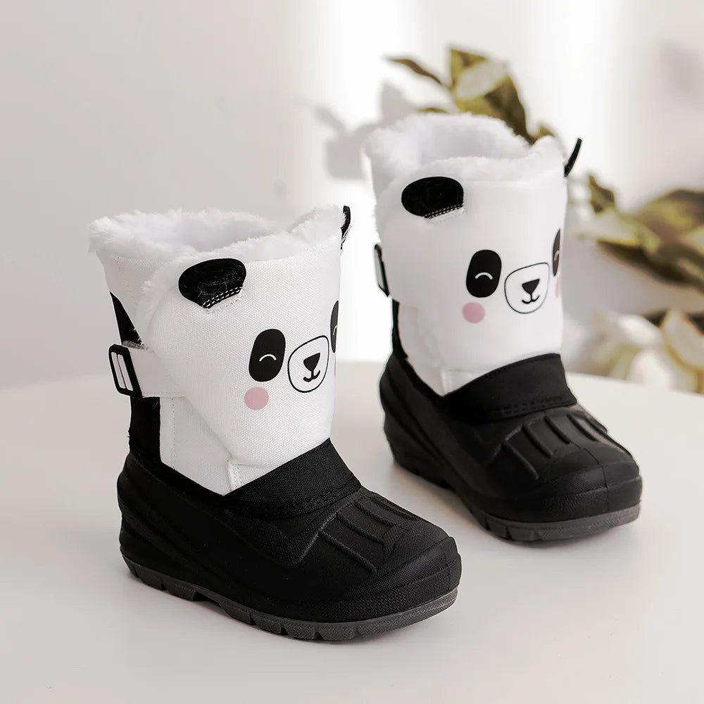 Girls Unicorn Snow Boots Waterproof Slip Resistant Cold Weather Shoes Brand Boy Girls Rubber Boots for Kids Fashion Sneakers