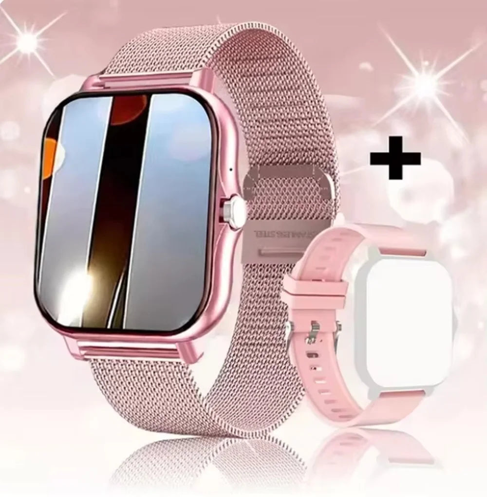 Montre connectée Bluetooth parlante avec moniteur d'oxygène dans le sang et de pression artérielle, pour femmes et hommes, cadeau de vacances 