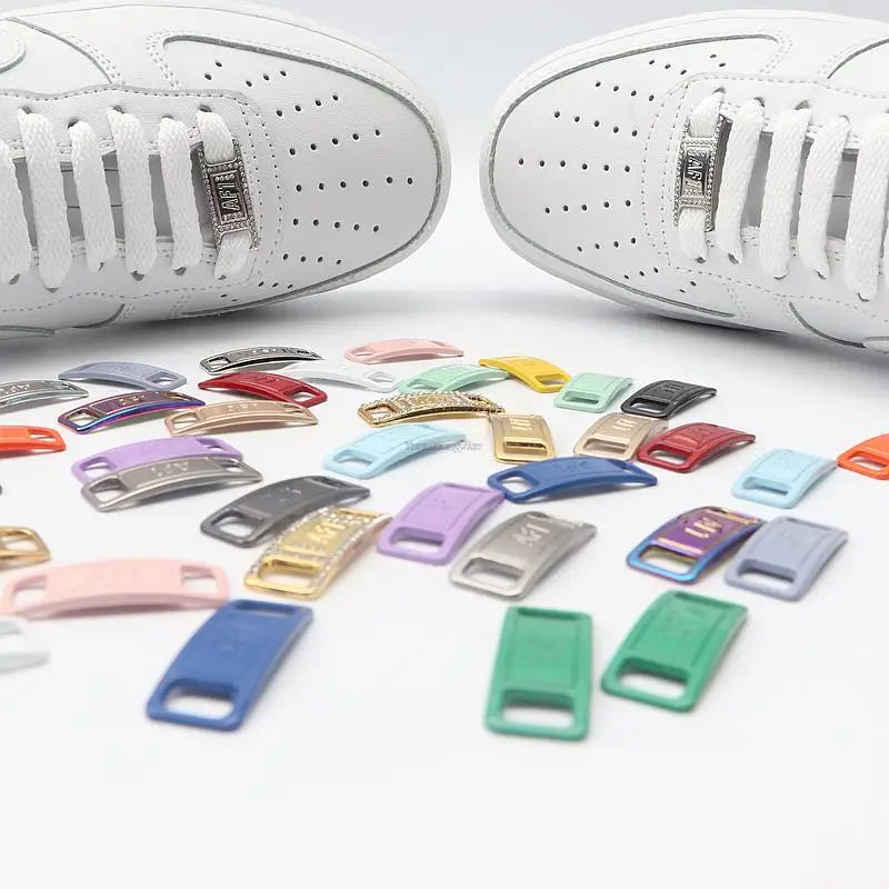 Combinaison de lacets AF1 originaux, lacets plats blancs et décoration de chaussures, accessoires pour chaussures Air Force One 