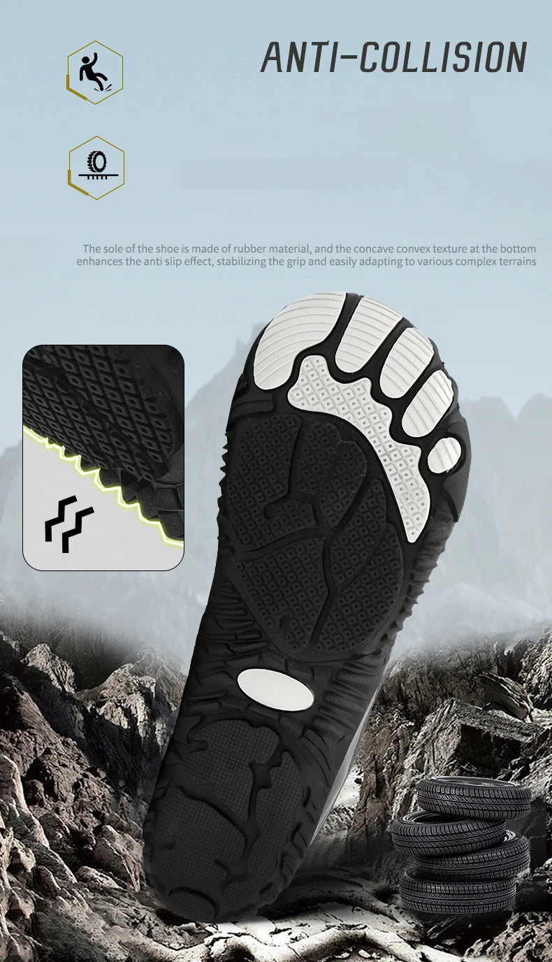 Winter Boots for Men Women Snow BareFoot Outdoor Non-slip Warm Fur Sneakers Ankle Boots waterproof mountaineering Hiking Shoes