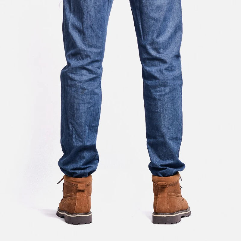 Men Winter Boots Genuine leather Warm Full Grain Leather Men Winter Shoes