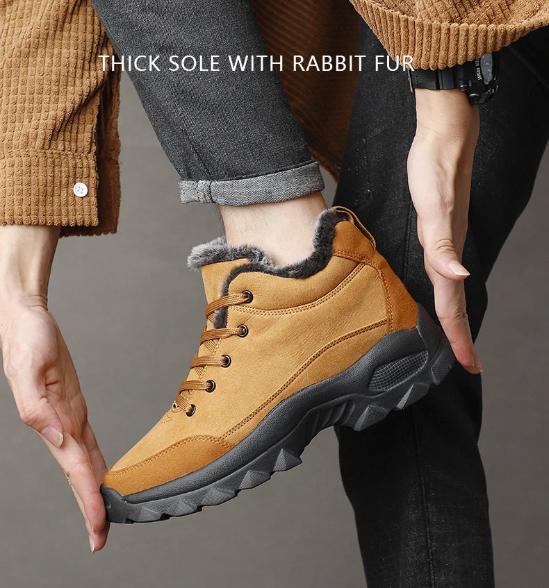 Men Snow Boots Winter Outdoor Walking Shoes light Sneakers for Men Winter Shoes Botines Tenis Mens Hiking Ankle Boots Footwear