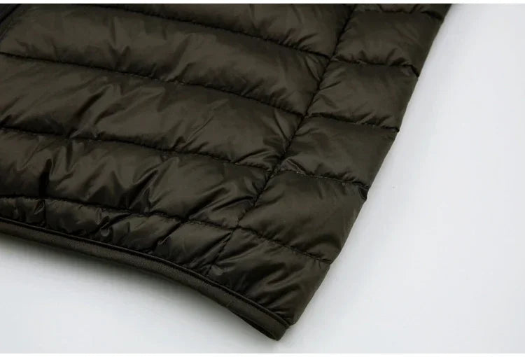 Down Jacket Men's 2024 New 90% White Duck Down Super Light Down Jacket Men's Lightweight Thermal Coat Hooded Feather Coat