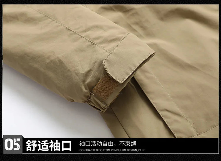 2025 Autumn Winter down Jacket Fleece Cotton Warm Coat Outdoor Casual Windproof Waterproof New Style for Men