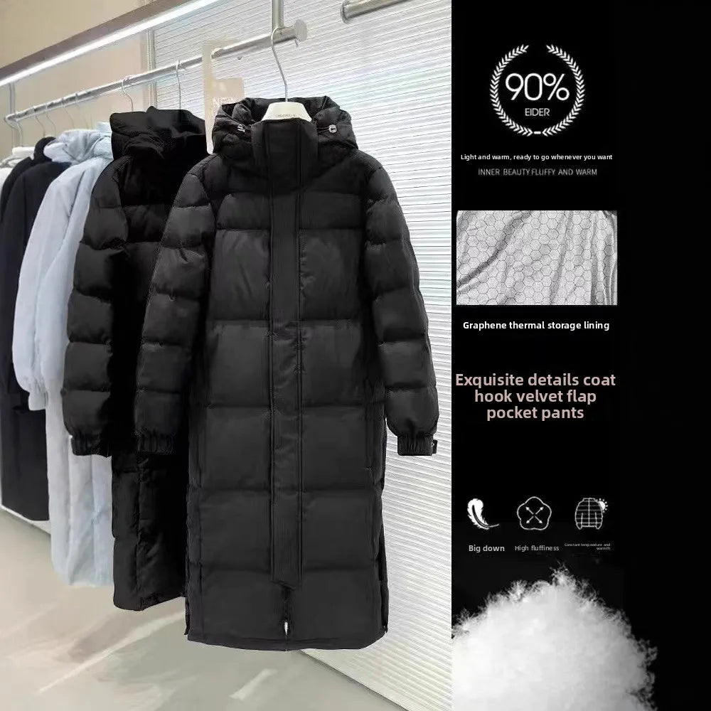 Women's winter down jacket coats Parkas Warm Woman clothes brand luxury Long Padding padded puffer jackets outerwears HXY289