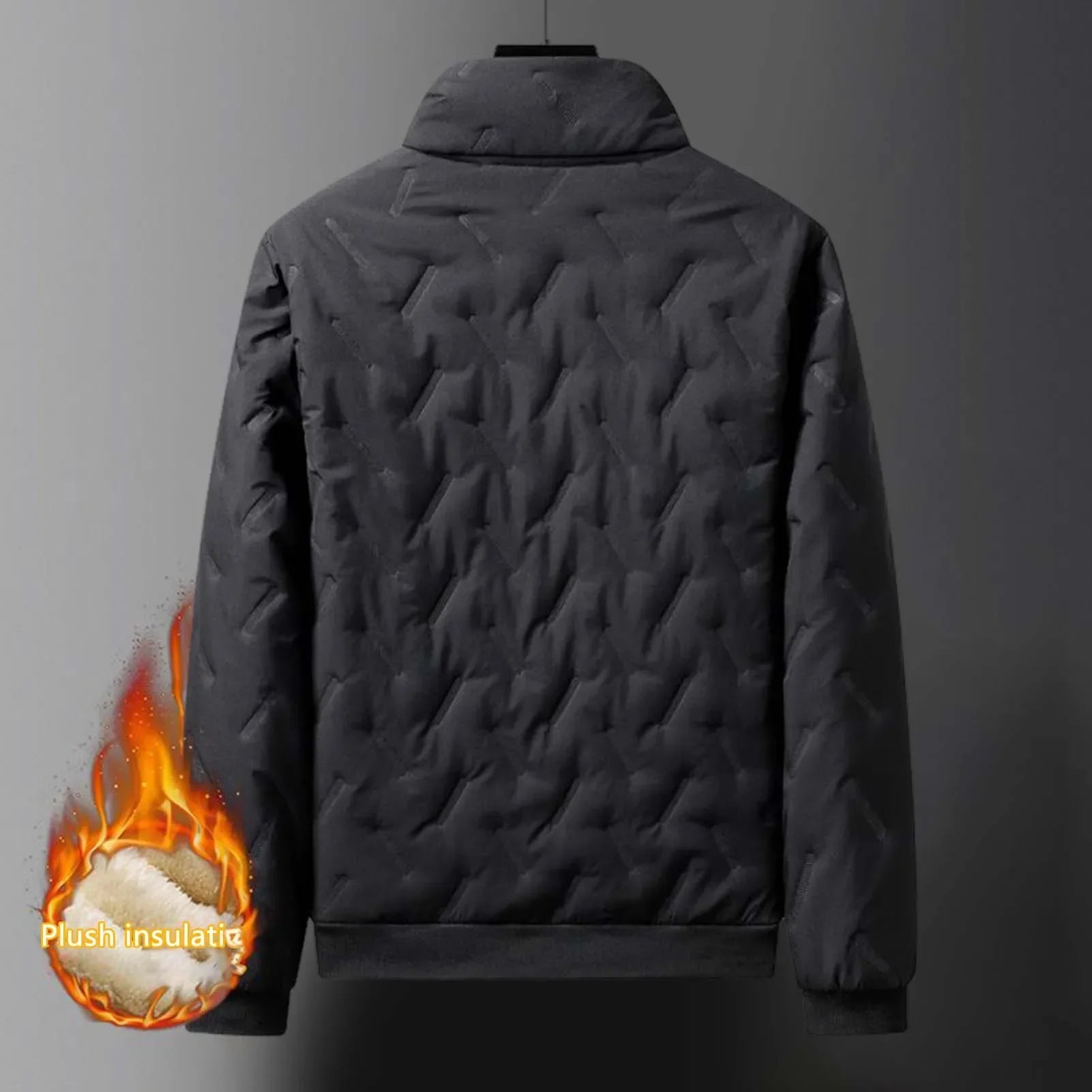 Winter Thicken Fleece Jackets for Men Windproof Coats Men's Outerwear Cropped Woolen Parka Coat Autumn Winter Warm Bomber Jacket