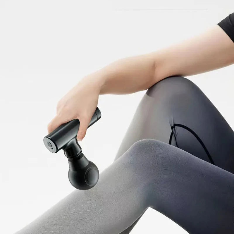 Mini pistolet de massage à écran LCD, 6 têtes, masseur musculaire, pistolet électrique portable pour fascia, cou, pieds, corps 