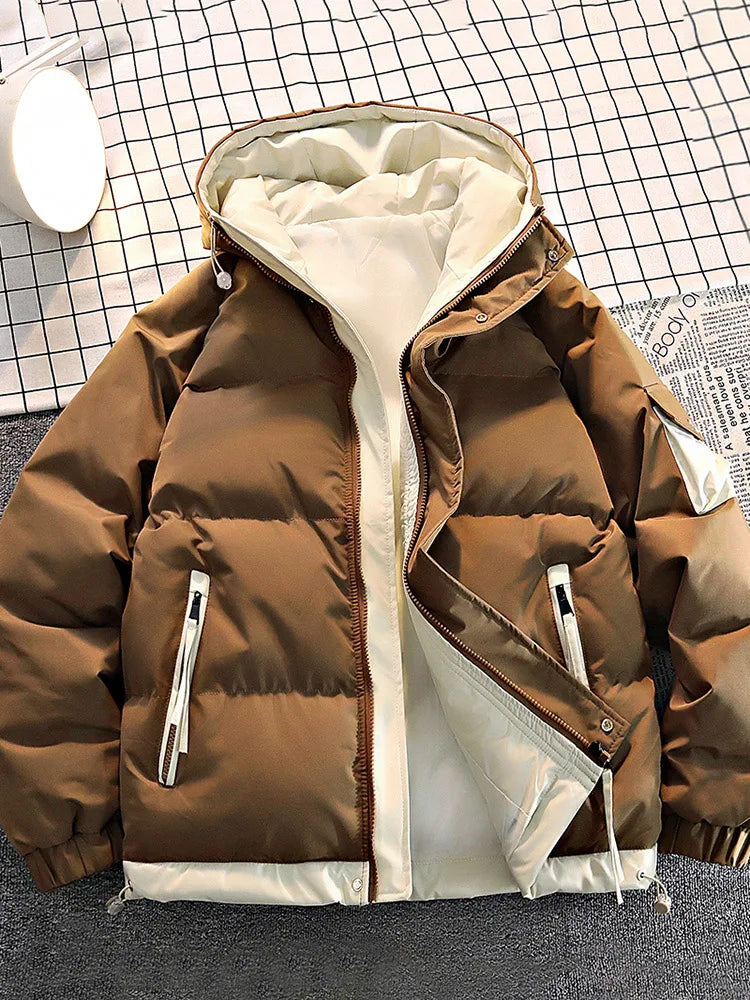 2025 Autumn/Winter thicken Parka Coat men New style Fashion Casual Loose style Comfortable down jacket Thick Warm coat for man