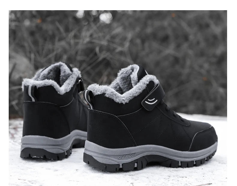 Winter Popular Waterproof  Walking Shoes Cotton Shoes Couple Plush Warm Comfortable Women And Men Shoe