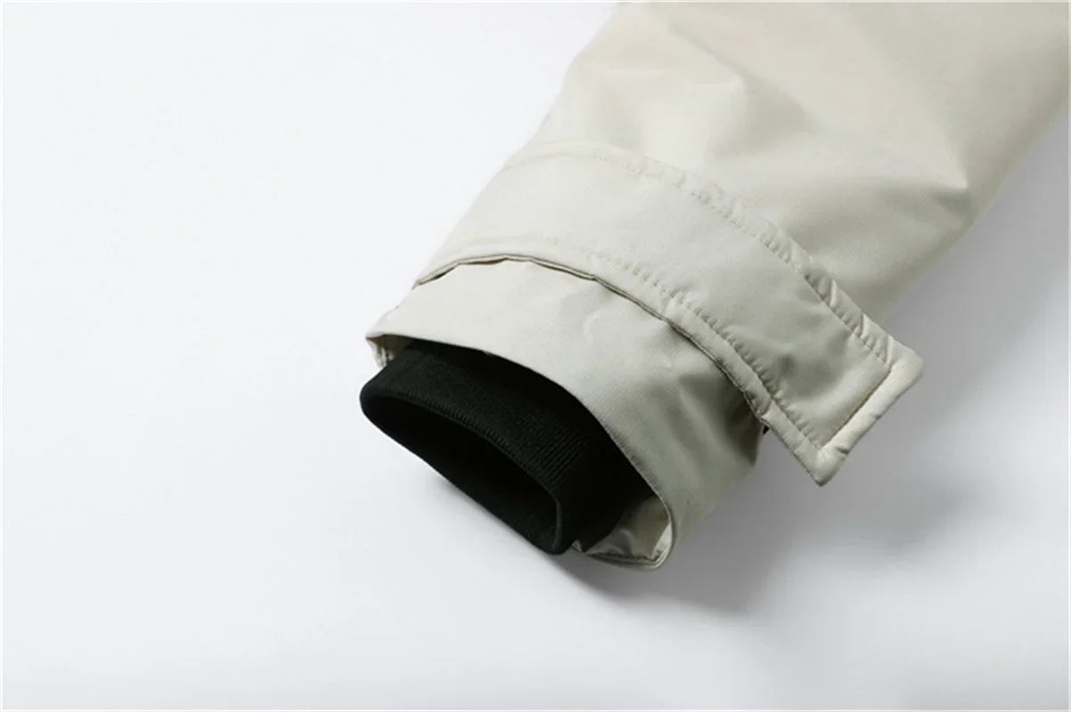 New Winter Jackets for Men with Hoods and Fur Collars New High-quality Waterproof Windproof Down Coat for Men Women Warm Jackets