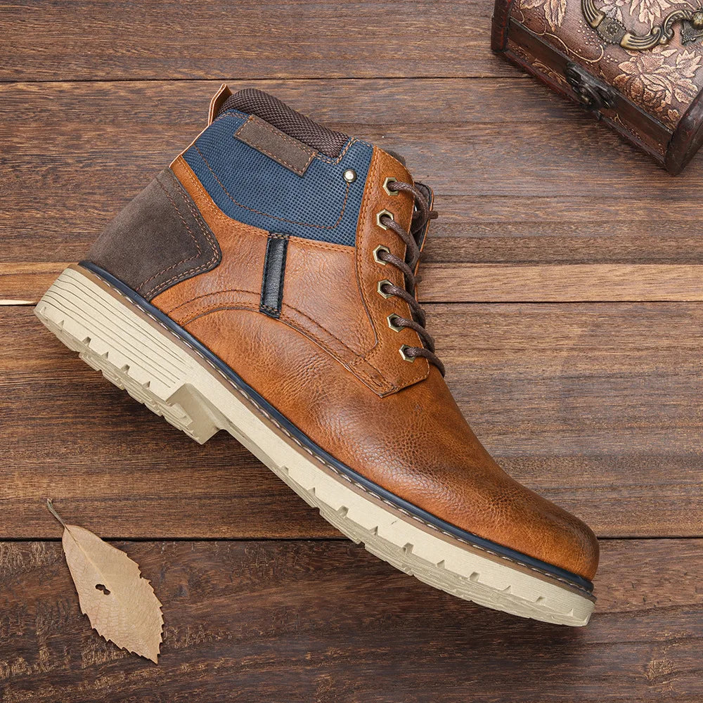 Men's Boots Retro Brushed Ankle Boots Men's Shoes Large Autumn and Winter Men's Boots Walking Shoes Women 2023 Shoes for Men