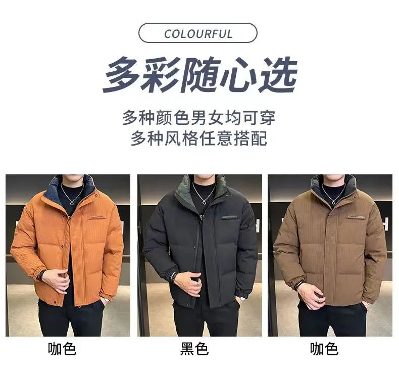 Winter New Shorts high-end White Duck Down Jacket Men Waterproof Casual Outdoor Portable Lightweight Plaid Male Padded Coats