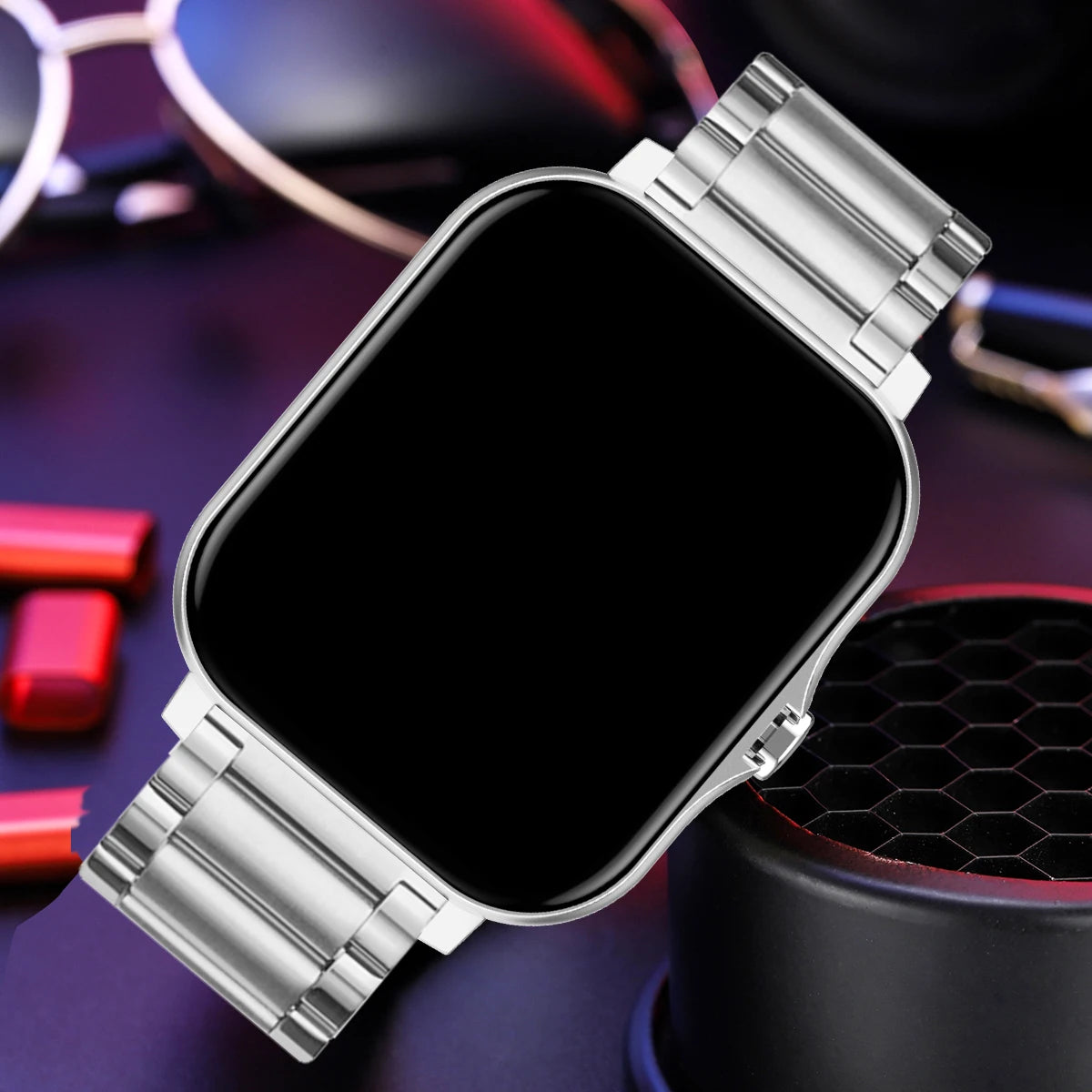 Smart Watch 2.01‘’ Full Touch Amoled BT Call Sport Waterproof Watches Heart Rate Blood Pressure SmartWatch for Men Women