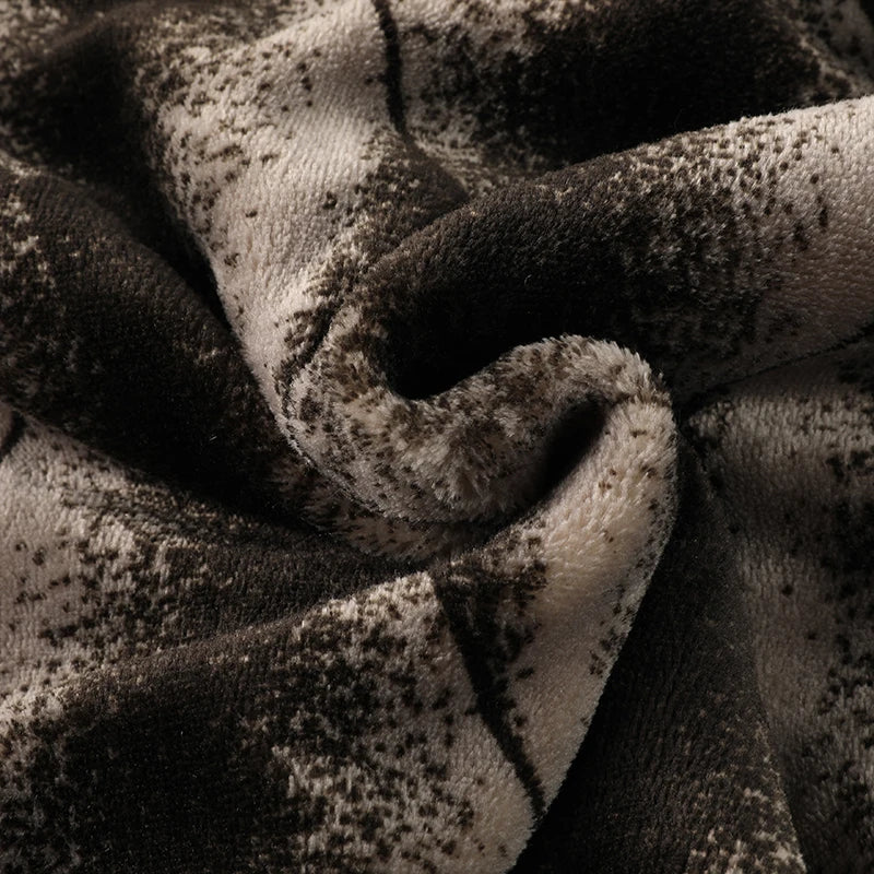 Winter Men's Black Padded Jacket Removable Hood Durable Windproof Fabric Embroidery Decorative Side Pockets Sleeve Zipper