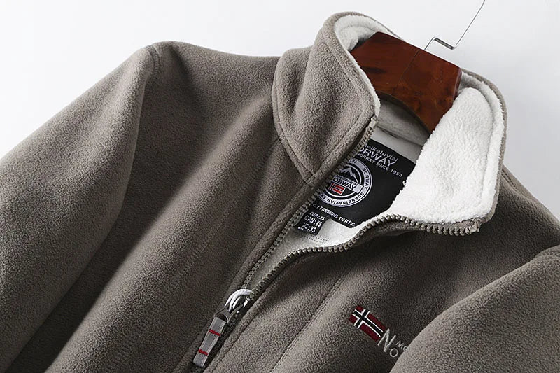 FGKKS 2023 Brand Casual Jacket For Men Thickened Wool Jacket High Quality Design Warm Fashion Jacket Male