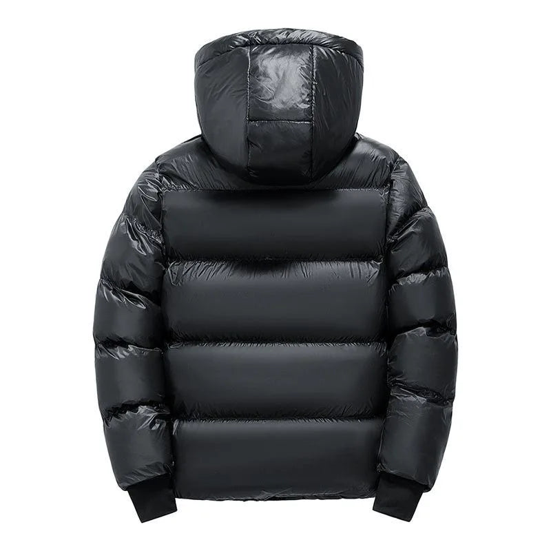 2024 Autumn and Winter New Fashion Thickened Warm Large Size Hooded Cotton-Padded Jacket Men's Casual Loose Windproof Coat M-5XL