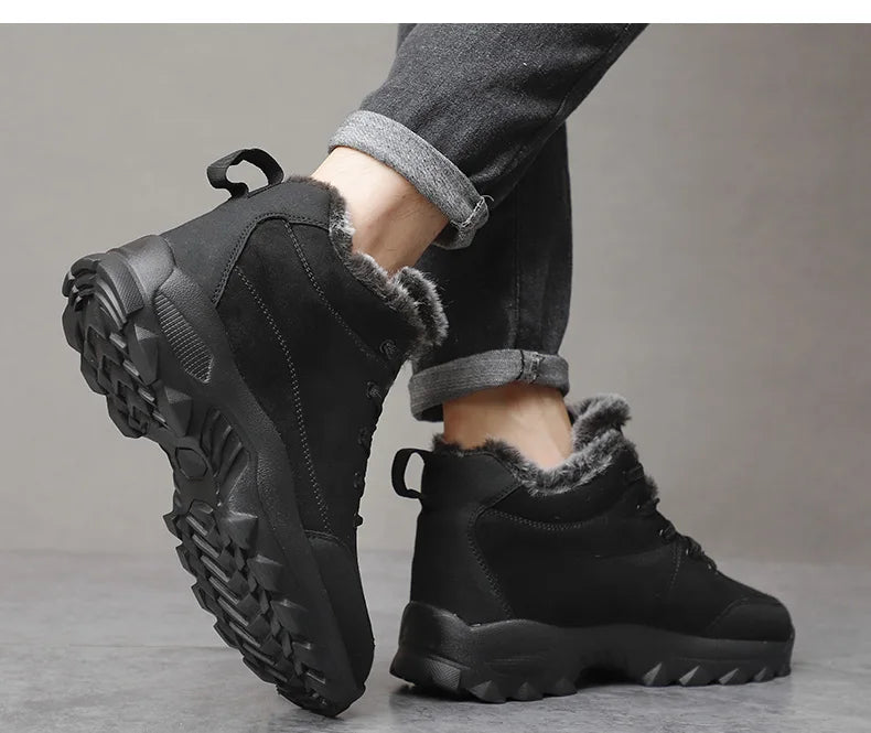 Men Snow Boots Winter Outdoor Walking Shoes light Sneakers for Men Winter Shoes Botines Tenis Mens Hiking Ankle Boots Footwear