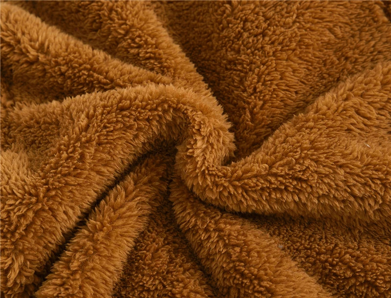 Girls woolen hooded coat solid color zipper coat children's winter clothes