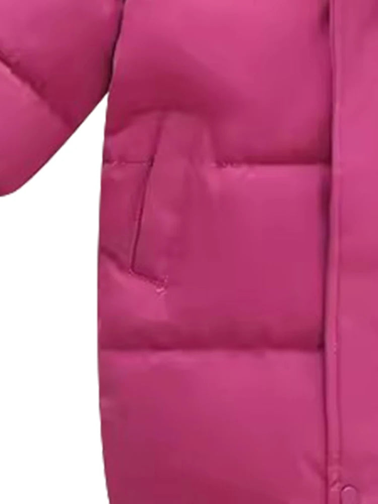 Winter Jacket For Girl Parkas Cotton Padded Baby Down Jacket Long Sleeve Baby Girls Outerwear Coat Loose Thicken Warm Kid Girl