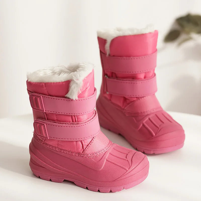 Girls Unicorn Snow Boots Waterproof Slip Resistant Cold Weather Shoes Brand Boy Girls Rubber Boots for Kids Fashion Sneakers