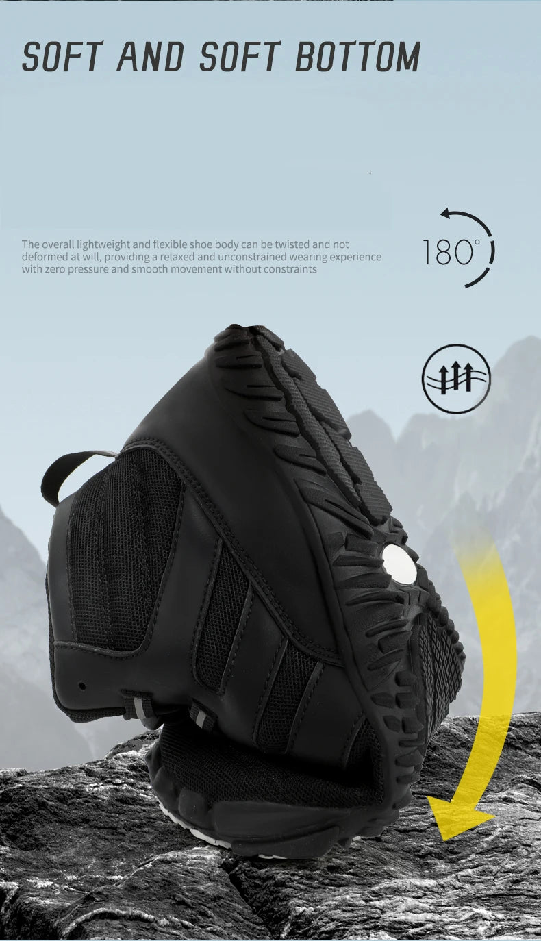 Winter Boots for Men Women Snow BareFoot Outdoor Non-slip Warm Fur Sneakers Ankle Boots waterproof mountaineering Hiking Shoes