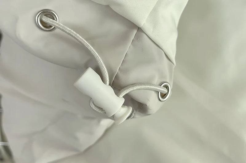 Women's Winter Jackets Vintage Hooded Pockets Cotton Padded Coats Fashion Warm Thick Black Parkas Female Outerwear Casual Tops