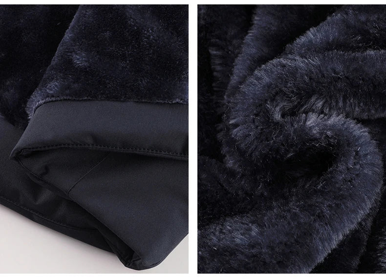 Winter Men Warm Waterproof Jackes Coat Mens Windproof Fleece Thicken Jacket Parkas Man Outdoor Casual Hooded Coat Jackets Male