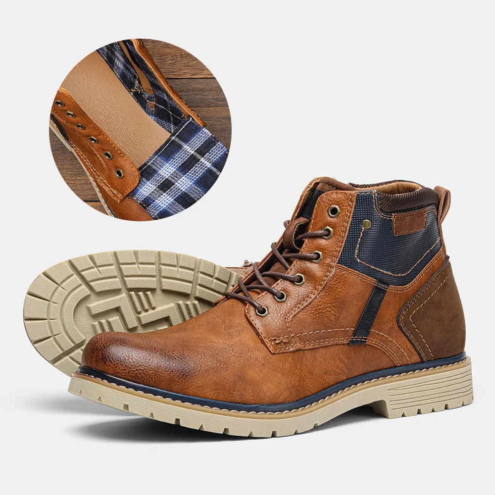 Men's Boots Retro Brushed Ankle Boots Men's Shoes Large Autumn and Winter Men's Boots Walking Shoes Women 2023 Shoes for Men