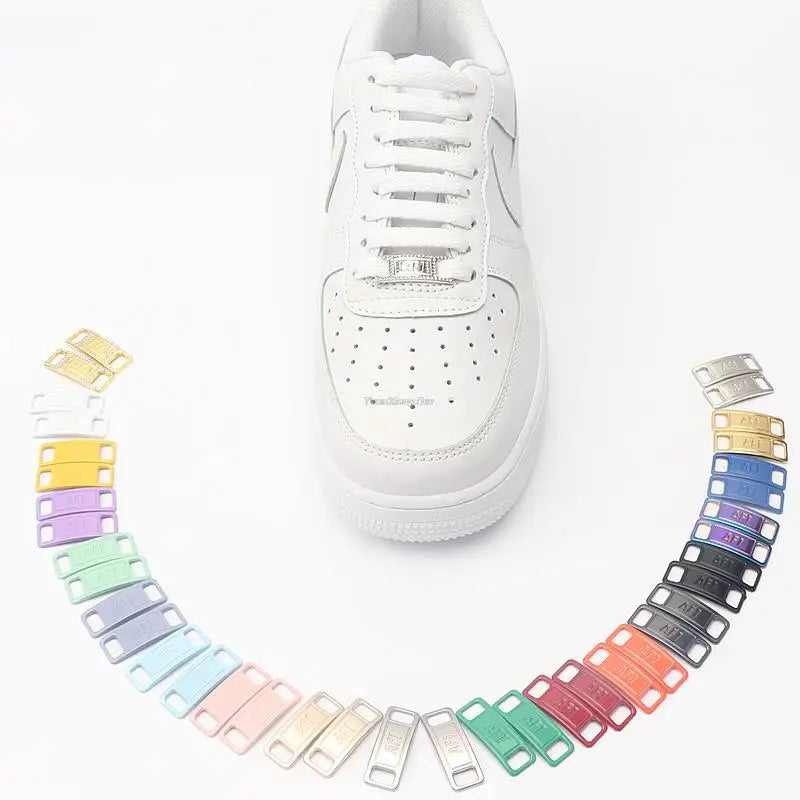 Combinaison de lacets AF1 originaux, lacets plats blancs et décoration de chaussures, accessoires pour chaussures Air Force One 